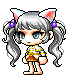 Image of the White Cat Ears hat.