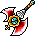 Image of the Amaterasu's Smoldering Spirit Axe two-handed axe.